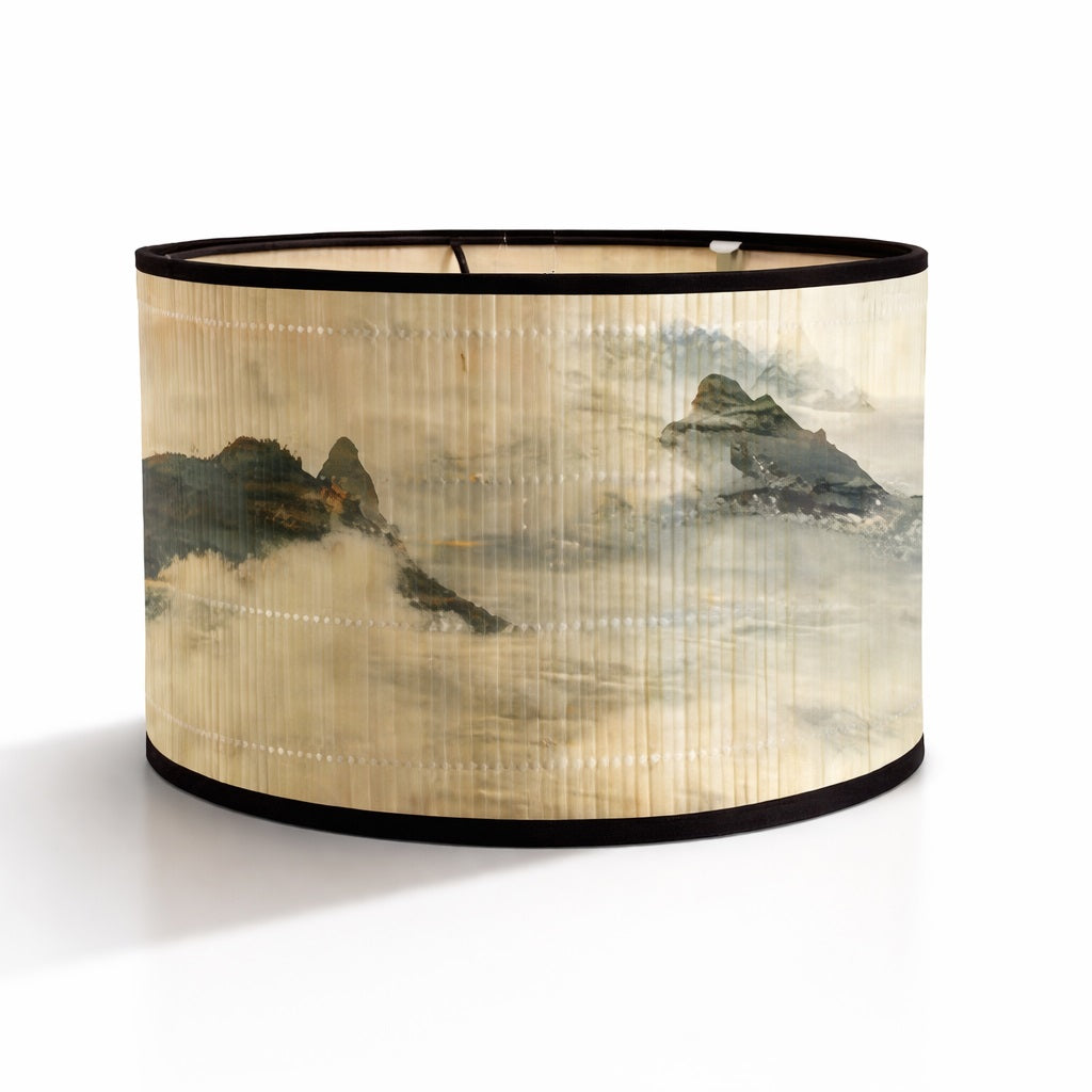 Abat-jour Tambour en bambou - Celeste