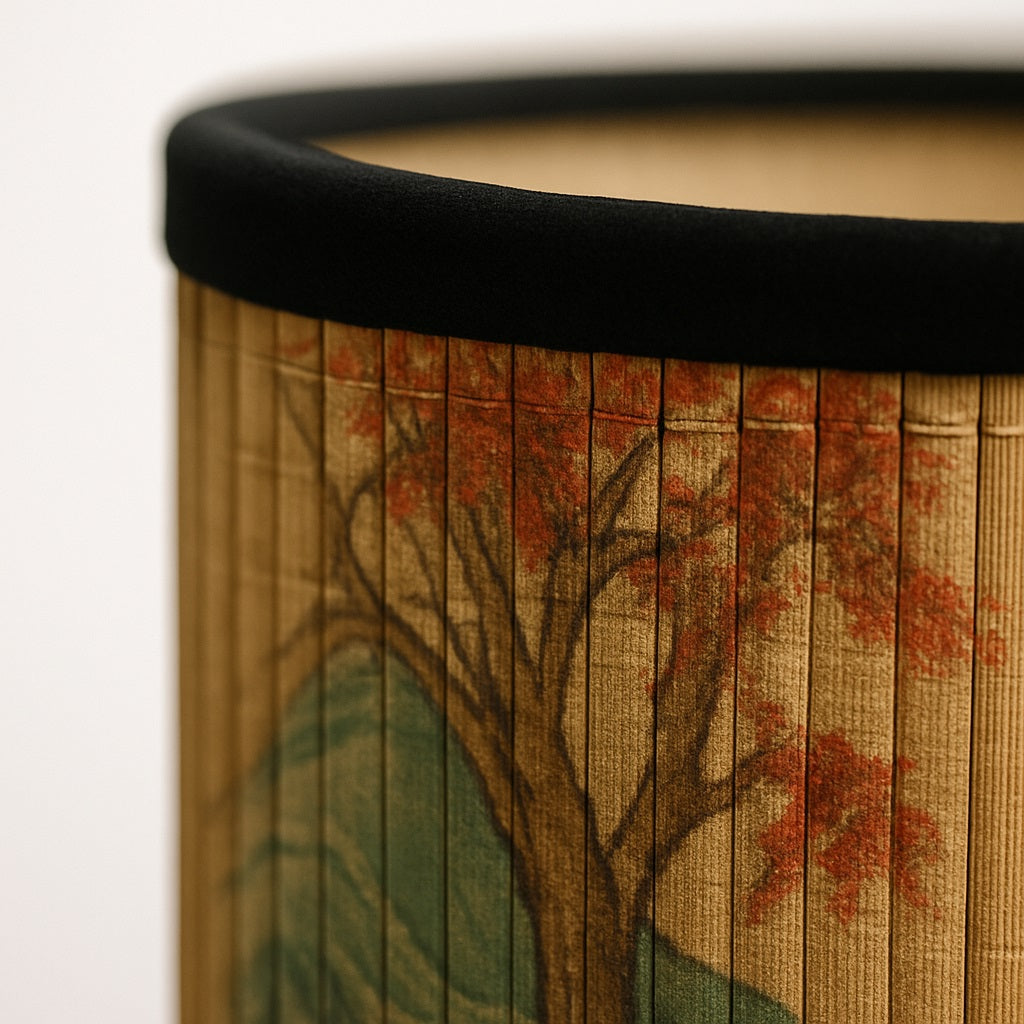 Abat-jour Tambour en bambou - Erable
