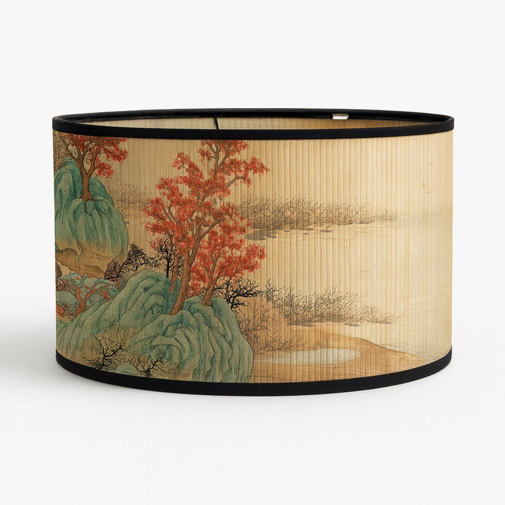 Abat-jour Tambour en bambou - Erable