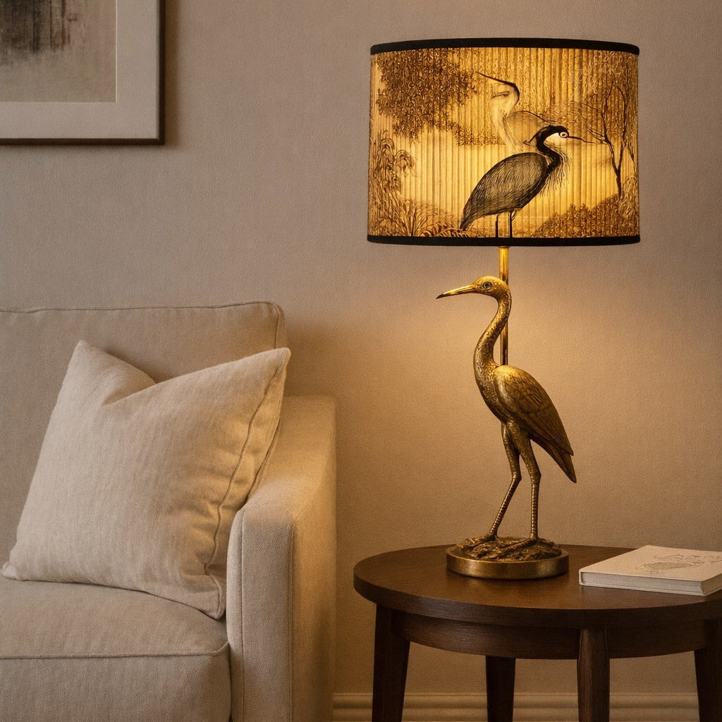 Abat-jour Tambour style bambou - Herons