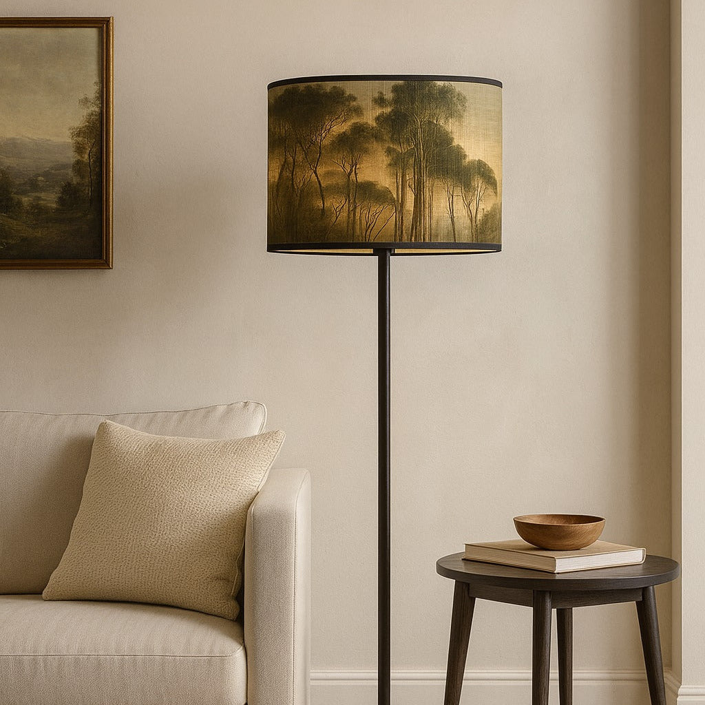Abat-jour Tambour style bambou - Sun set