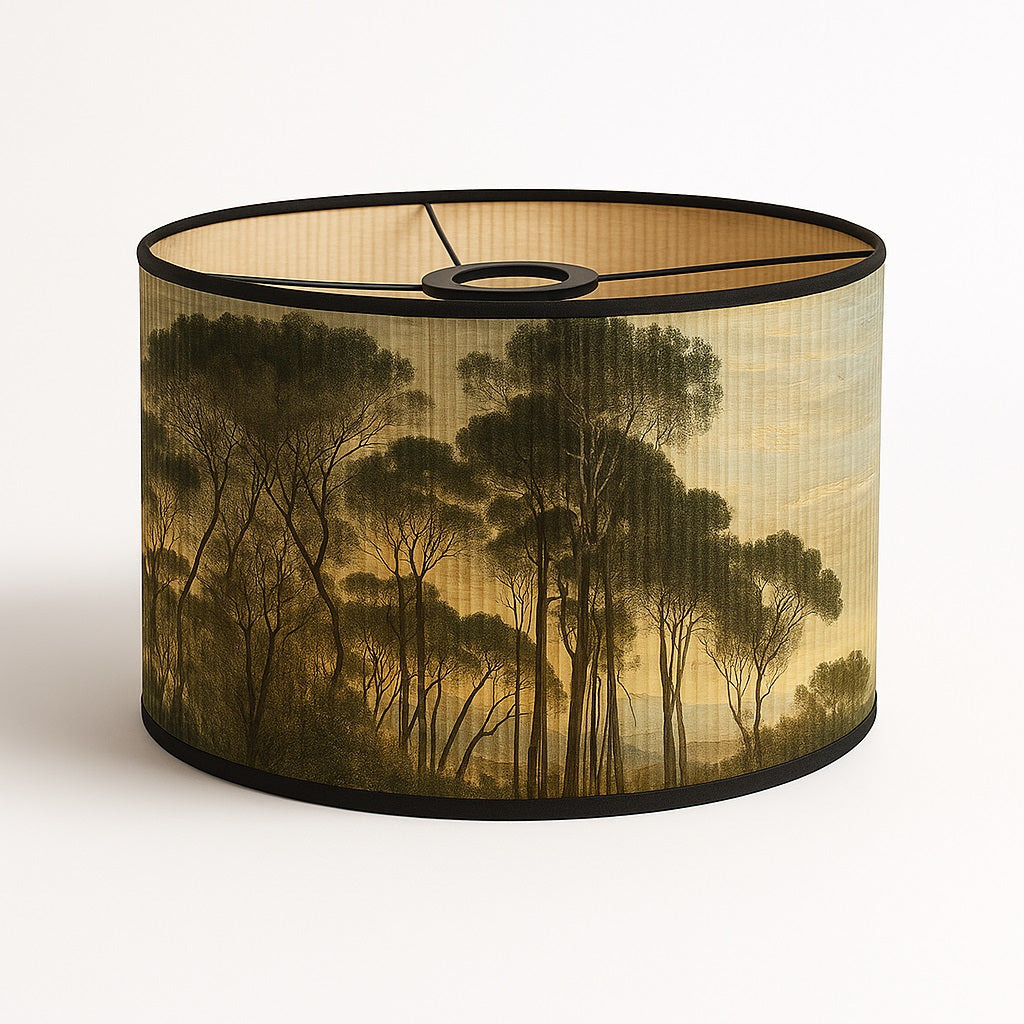 Abat-jour Tambour style bambou - Sun set