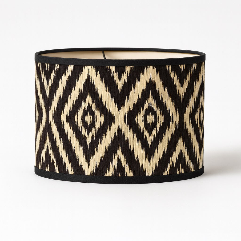 Abat-jour Tambour en bambou - Black form