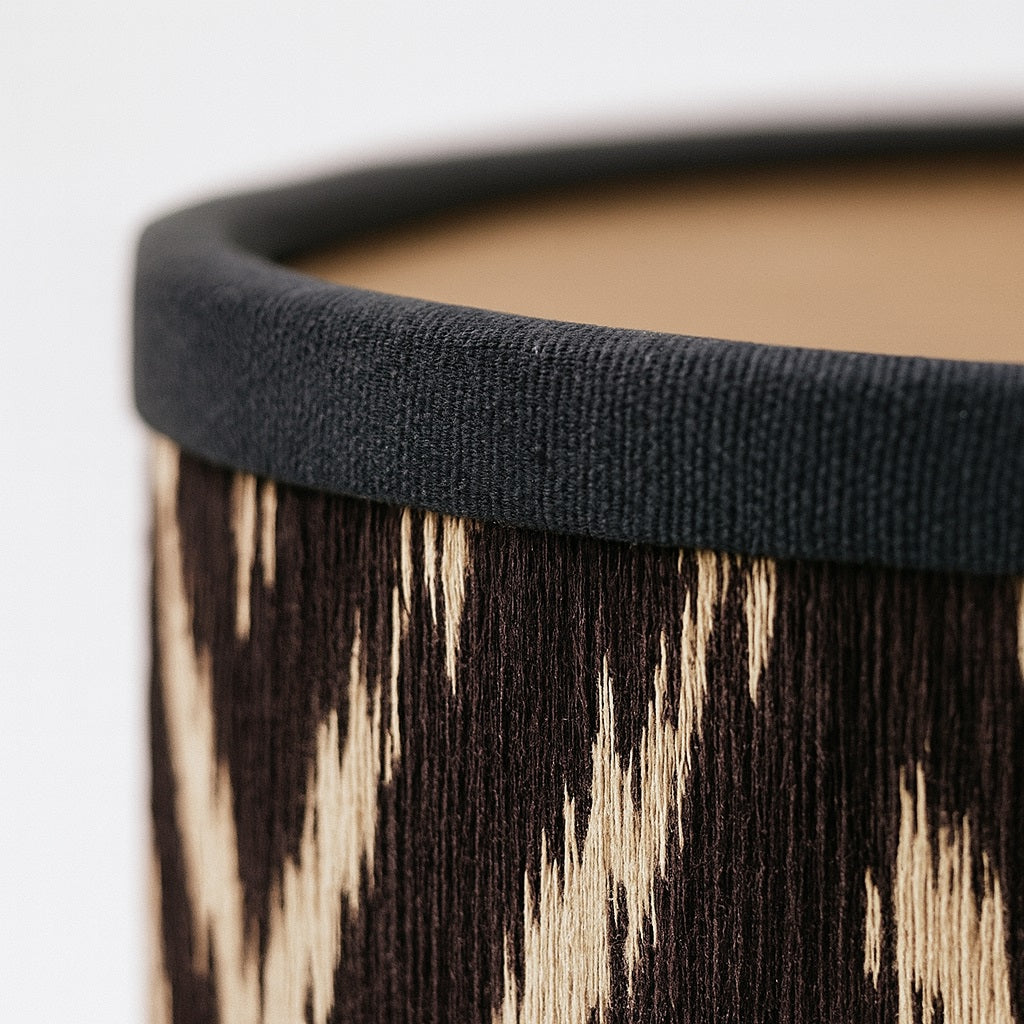 Abat-jour Tambour en bambou - Black form