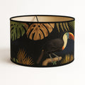 Abat-jour Tambour style bambou - Black bird