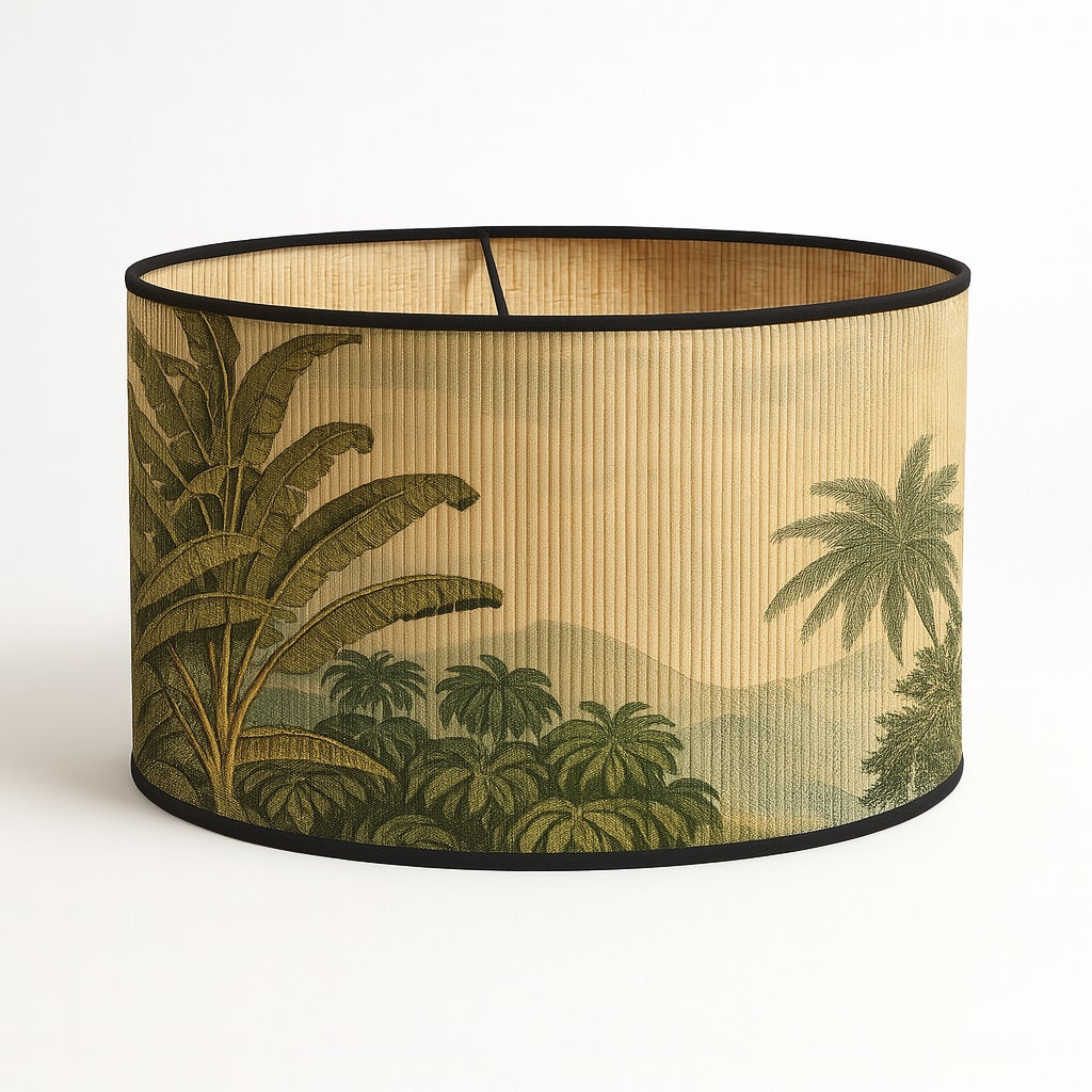 Abat-jour Tambour style bambou - Forest
