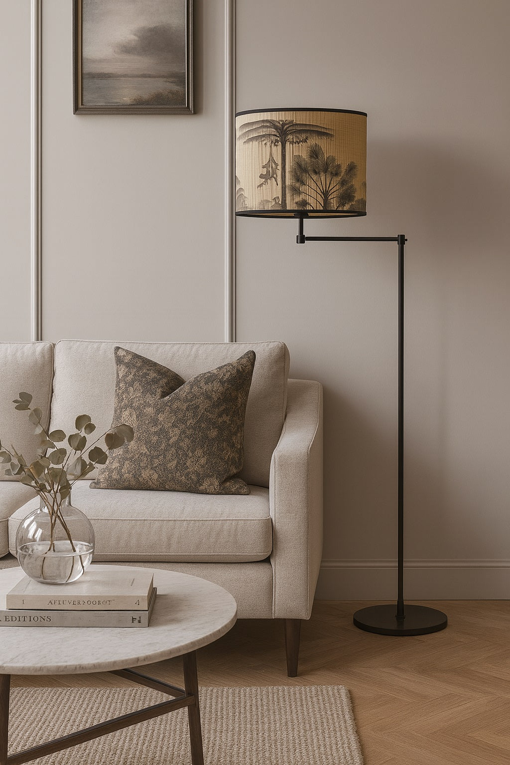 Abat-jour Tambour style bambou - Monkey