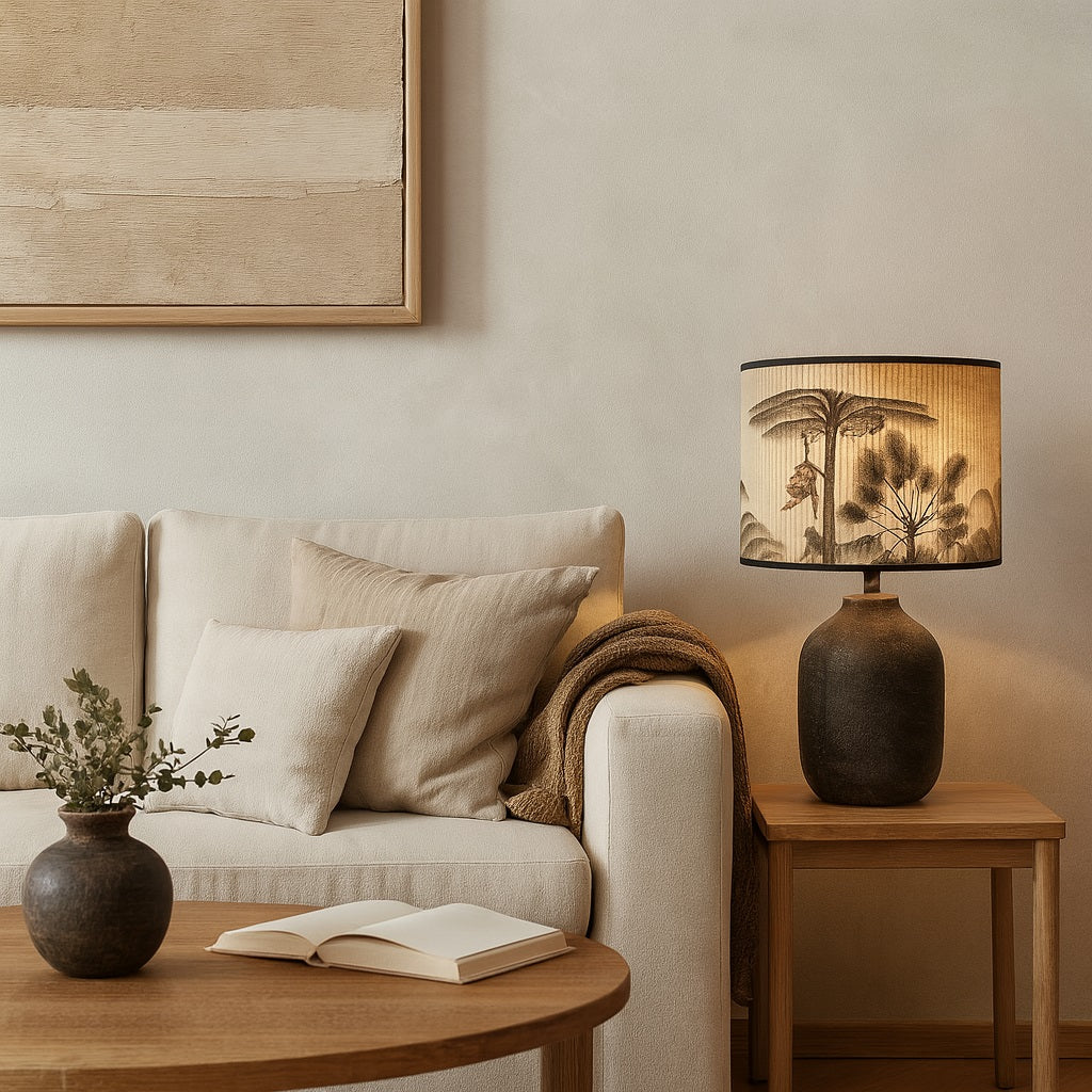 Abat-jour Tambour style bambou - Monkey