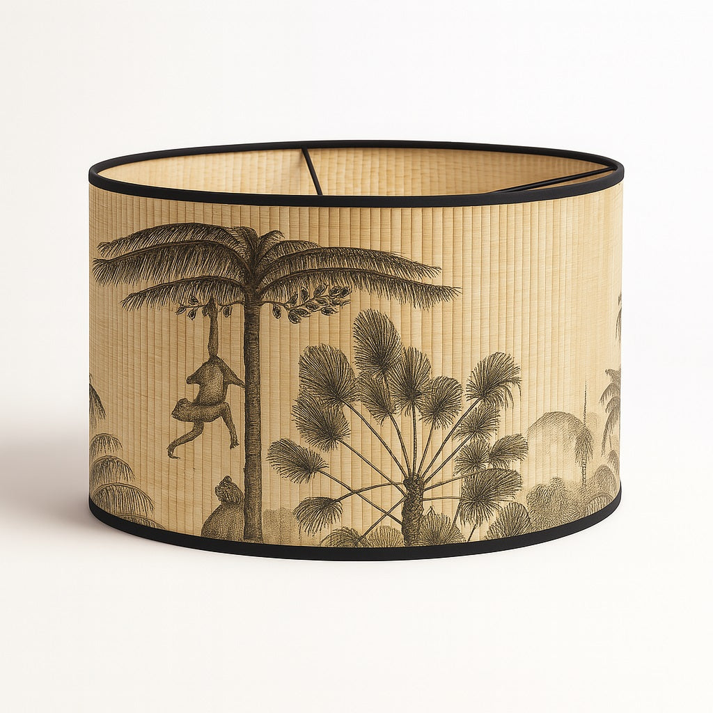 Abat-jour Tambour style bambou - Monkey