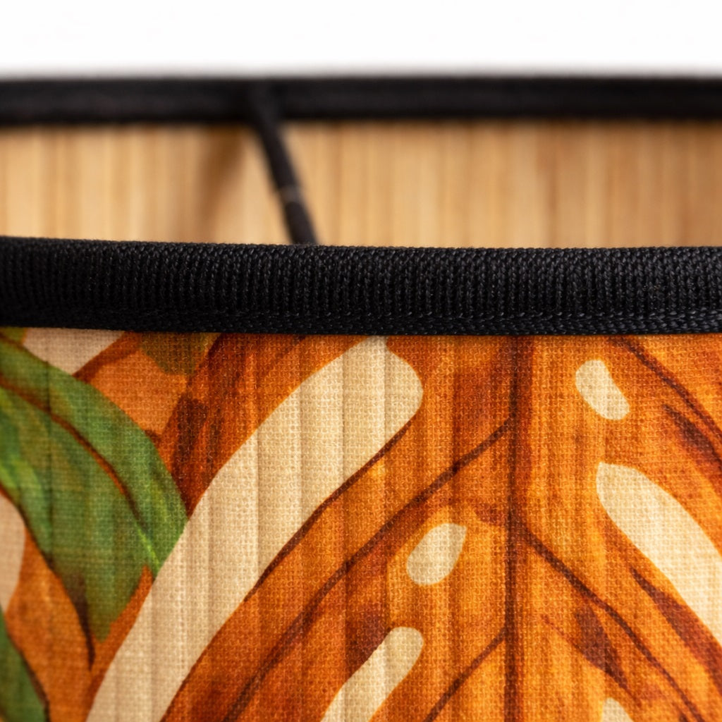 Abat-jour Tambour style bambou - Tropical