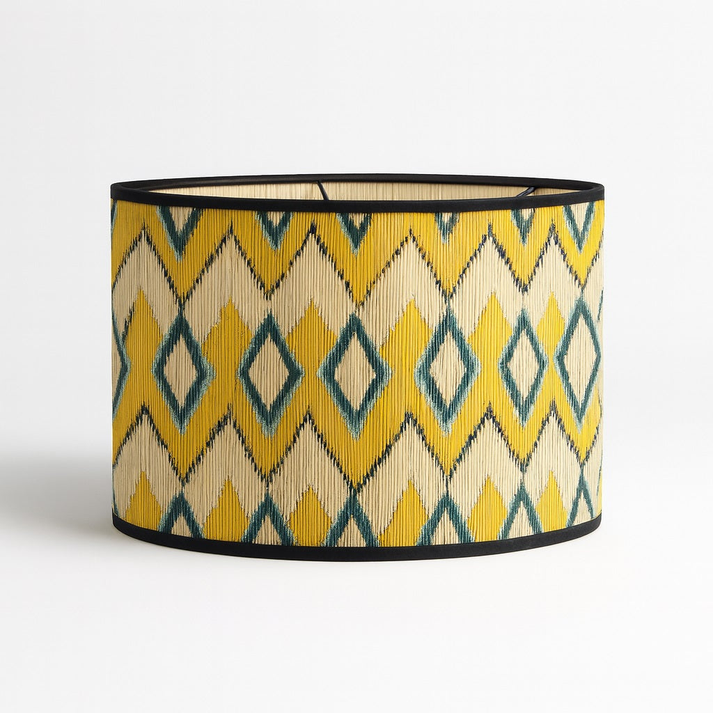 Abat-jour Tambour en bambou - Yellow form