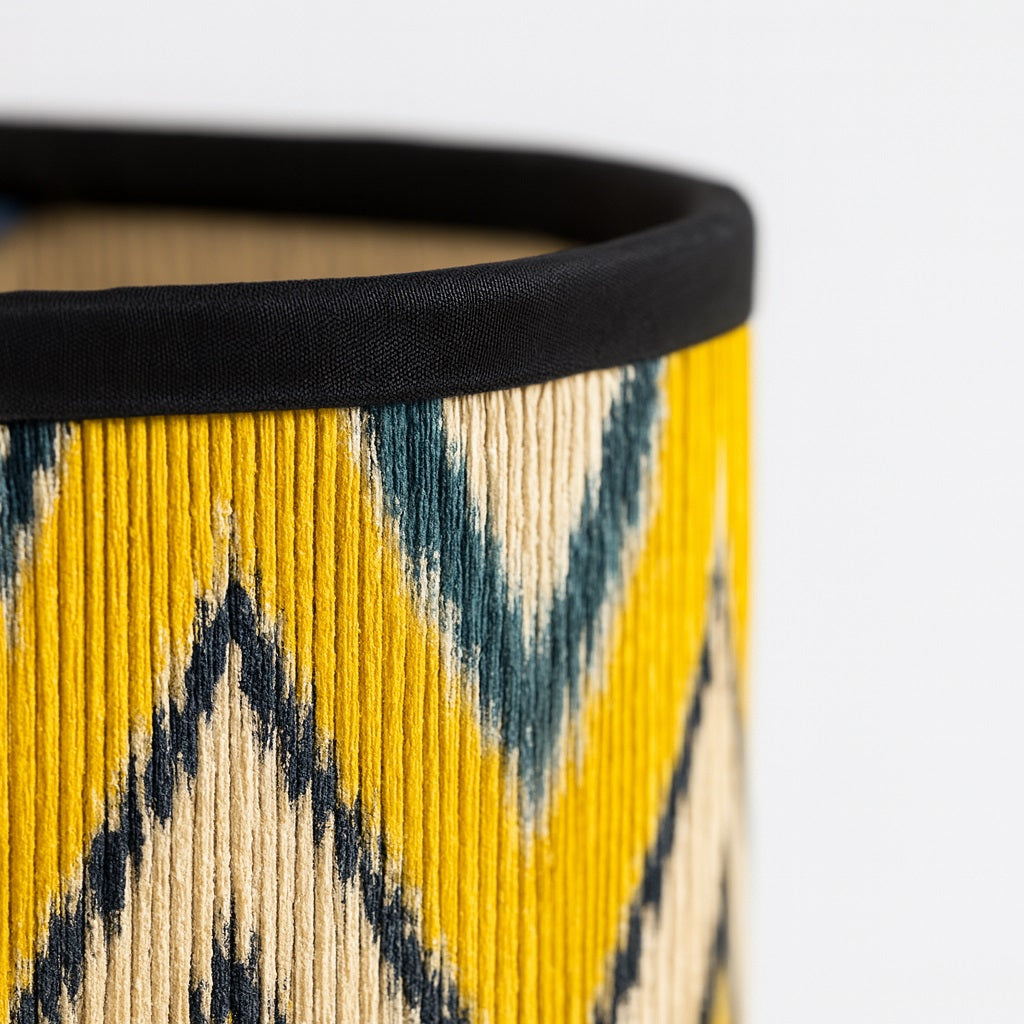 Abat-jour Tambour en bambou - Yellow form