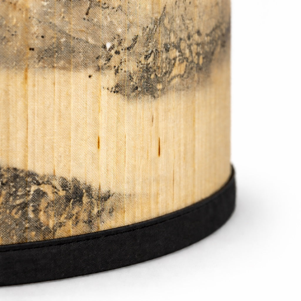 Abat-jour Tambour en bambou - Rocaille
