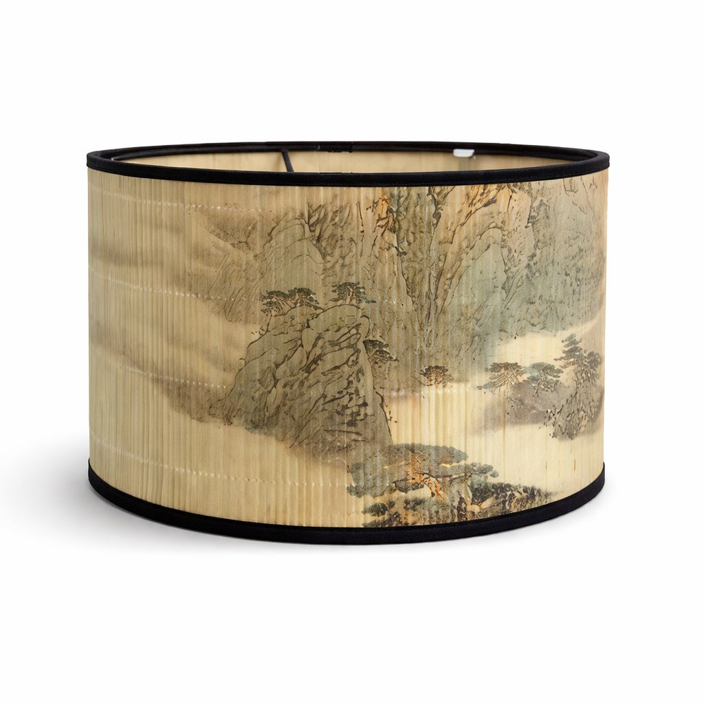 Abat-jour Tambour en bambou - Rocaille
