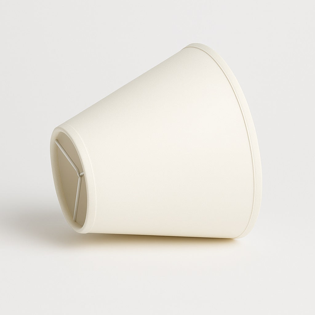 Abat-jour Conique en tissu (2Pcs) - Crème