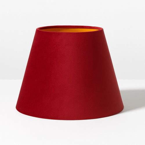 Abat-jour Conique en velours - Rubis