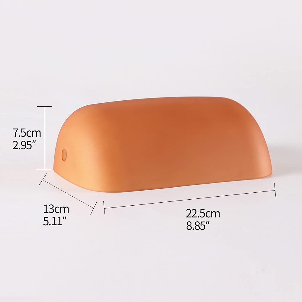 Abat Jour Orange Lampe de Banquier Auguste Tempo - Une Note Singulière dans le Décor