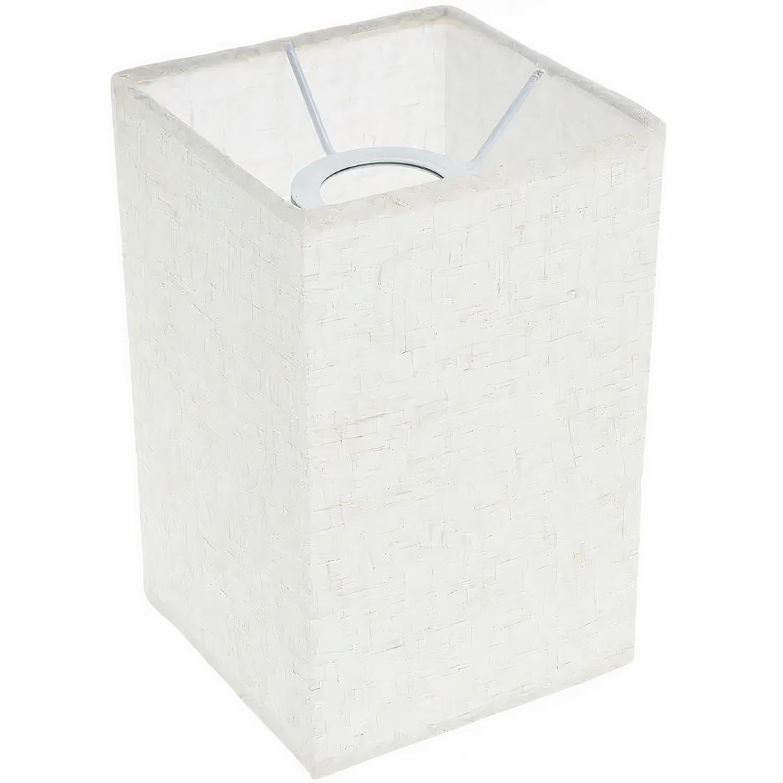 Abat-jour pour lampe de chevet carré en tissu – Clairance