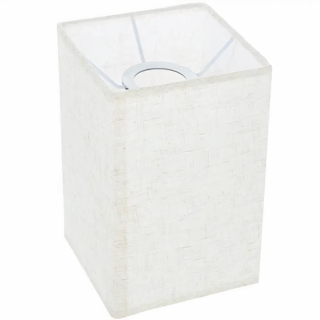 Abat-jour pour lampe de chevet carré en tissu – Clairance