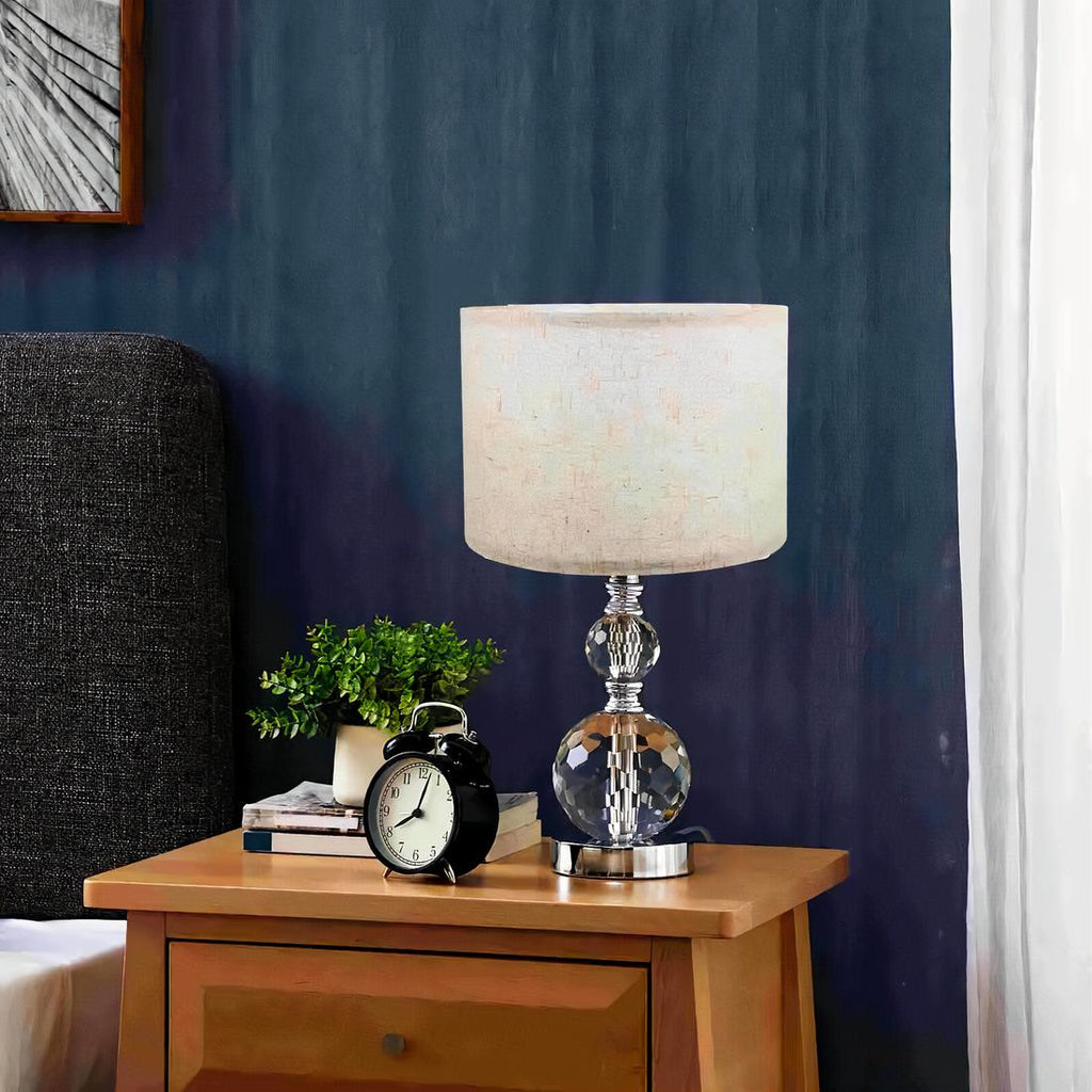 Abat-jour pour lampe de chevet en lin – Elviane
