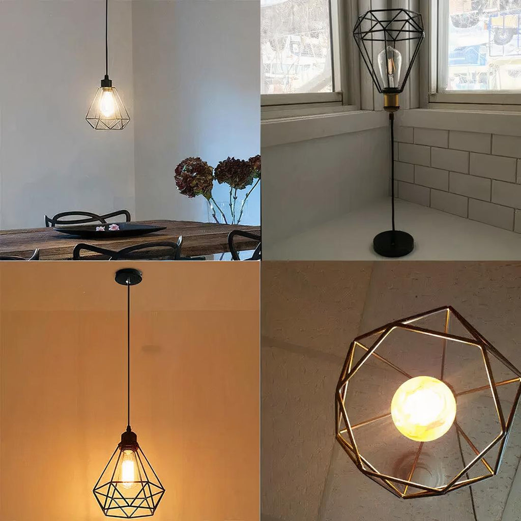 Abat-jour pour lampe de chevet noir en métal – Héloane