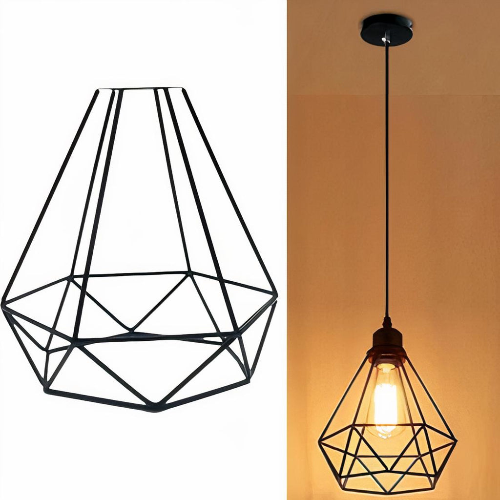 Abat-jour pour lampe de chevet noir en métal – Héloane