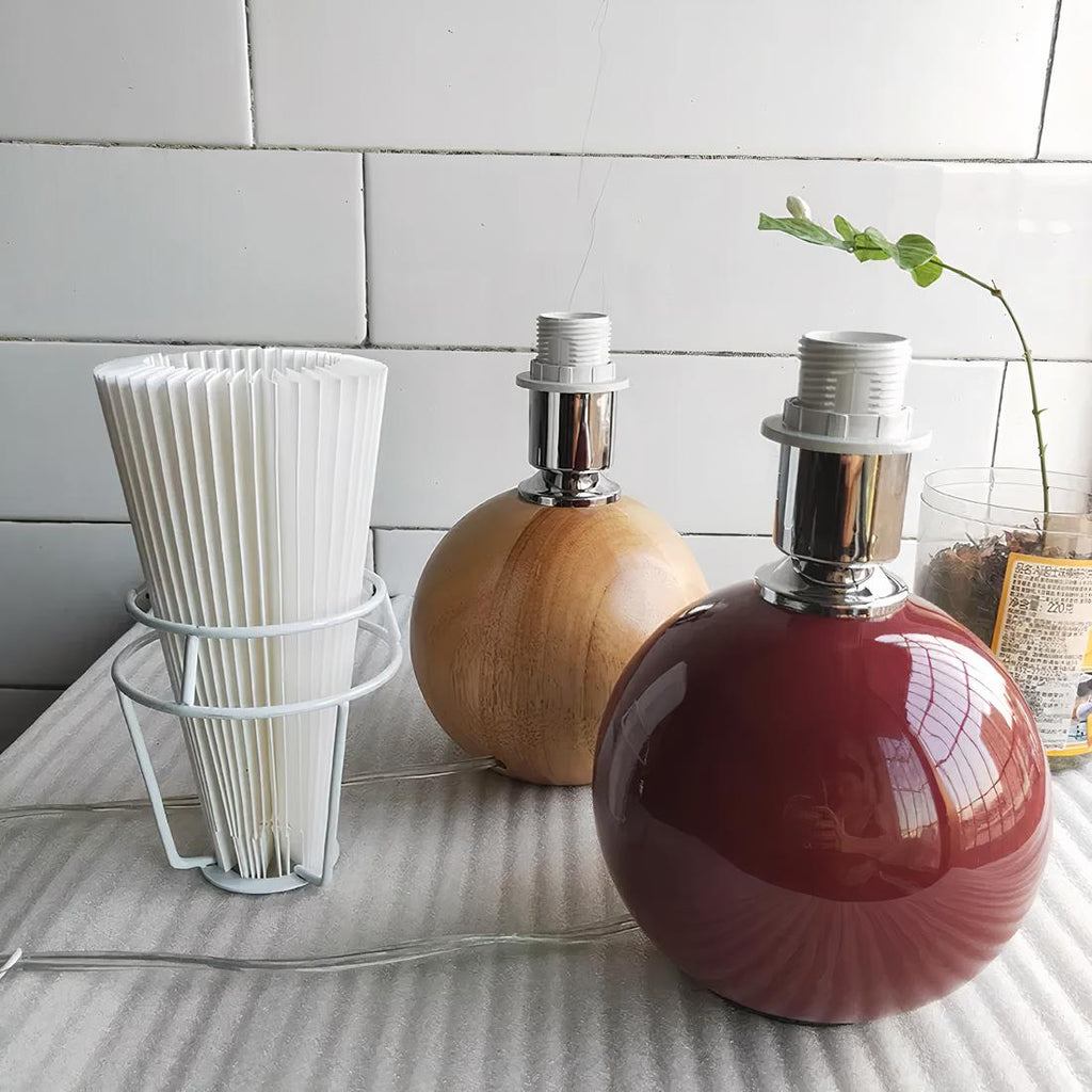 Abat-jour pour lampe de chevet plissé – Jolivelle