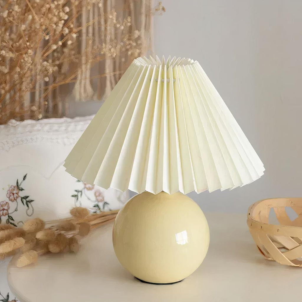 Abat-jour pour lampe de chevet plissé – Jolivelle