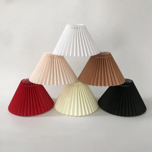 Abat-jour pour lampe de chevet plissé – Jolivelle