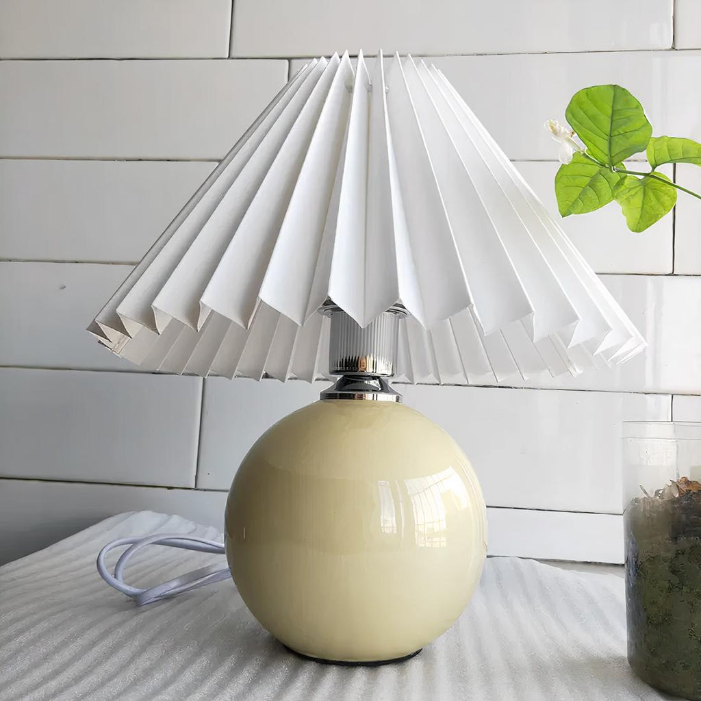 Abat-jour pour lampe de chevet plissé – Jolivelle