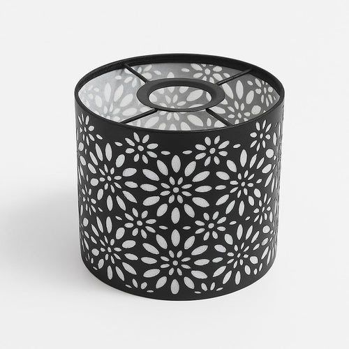 Abat-jour Cylindrique en métal - Floral