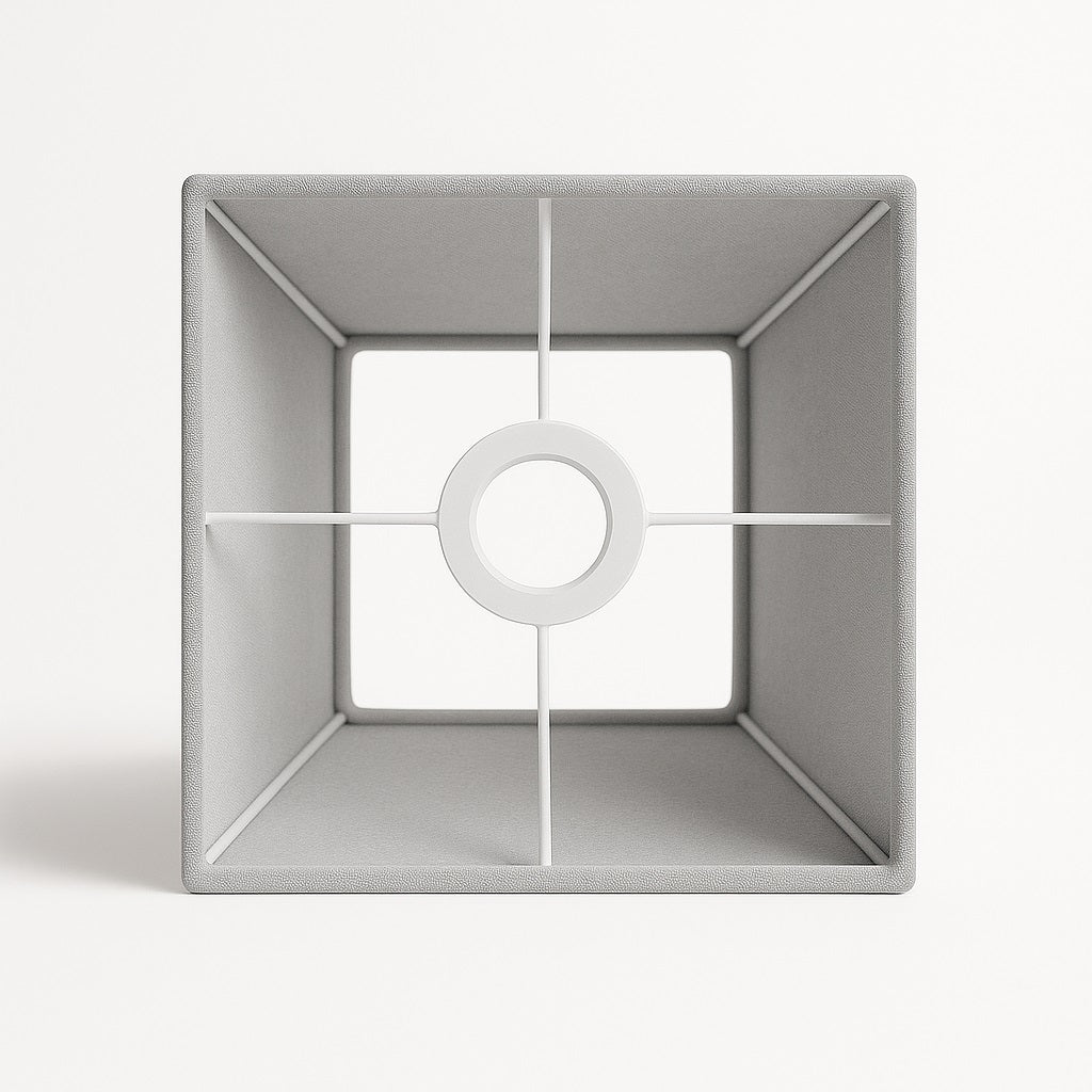 Abat-jour Pyramide en lin - Gris