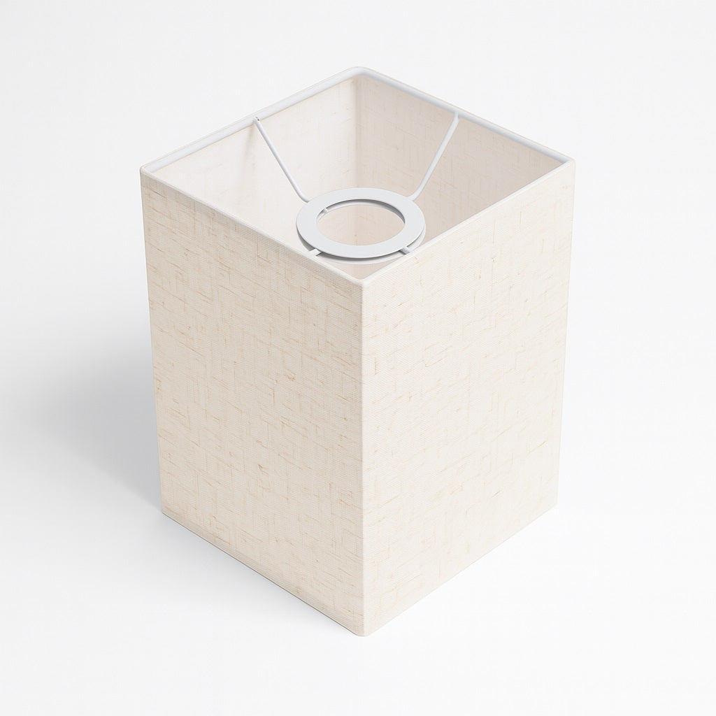 Abat-jour Rectangulaire en tissu - Ivory