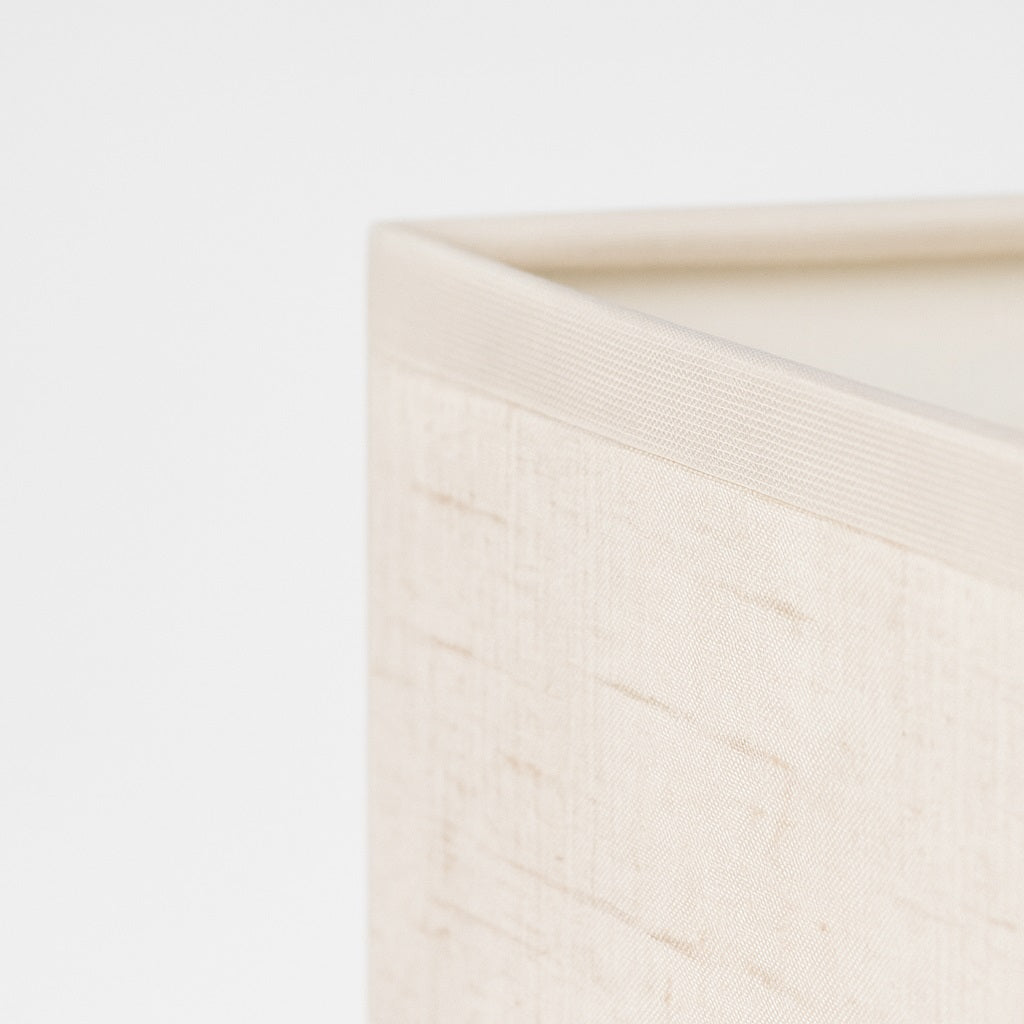 Abat-jour Rectangulaire en tissu - Ivory