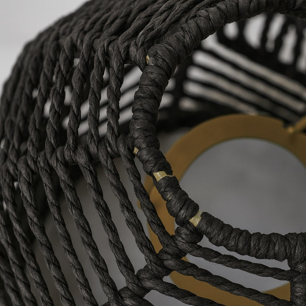 Abat-jour suspension en rotin - Noctis