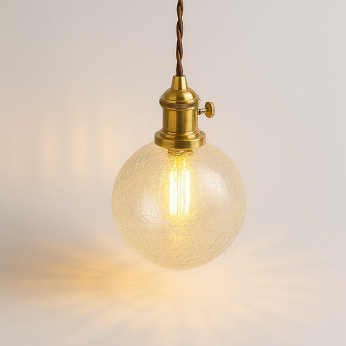 Abat-jour Suspension en verre  - Craquelin