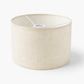 Abat-jour Tambour en lin naturel - Beige