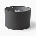 Abat-jour Tambour en lin naturel - Gris