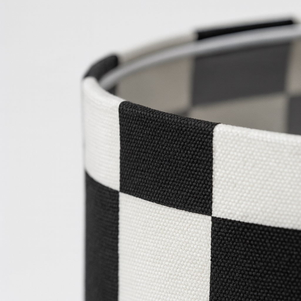 Abat-jour Tambour en tissu - Squares