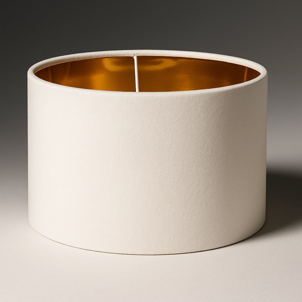 Abat-jour Tambour en velours - Lunoria