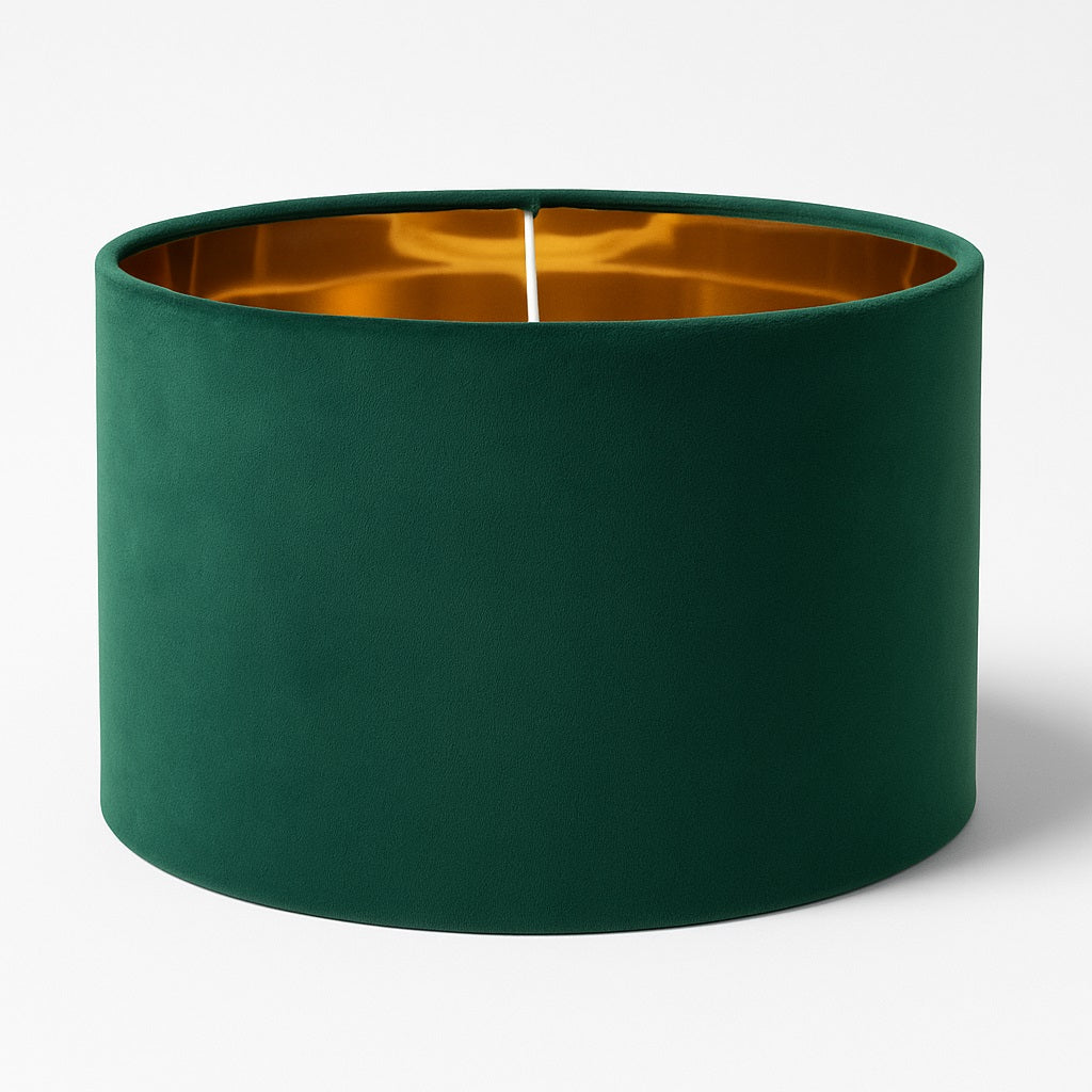 Abat-jour Tambour en velours - Selvora