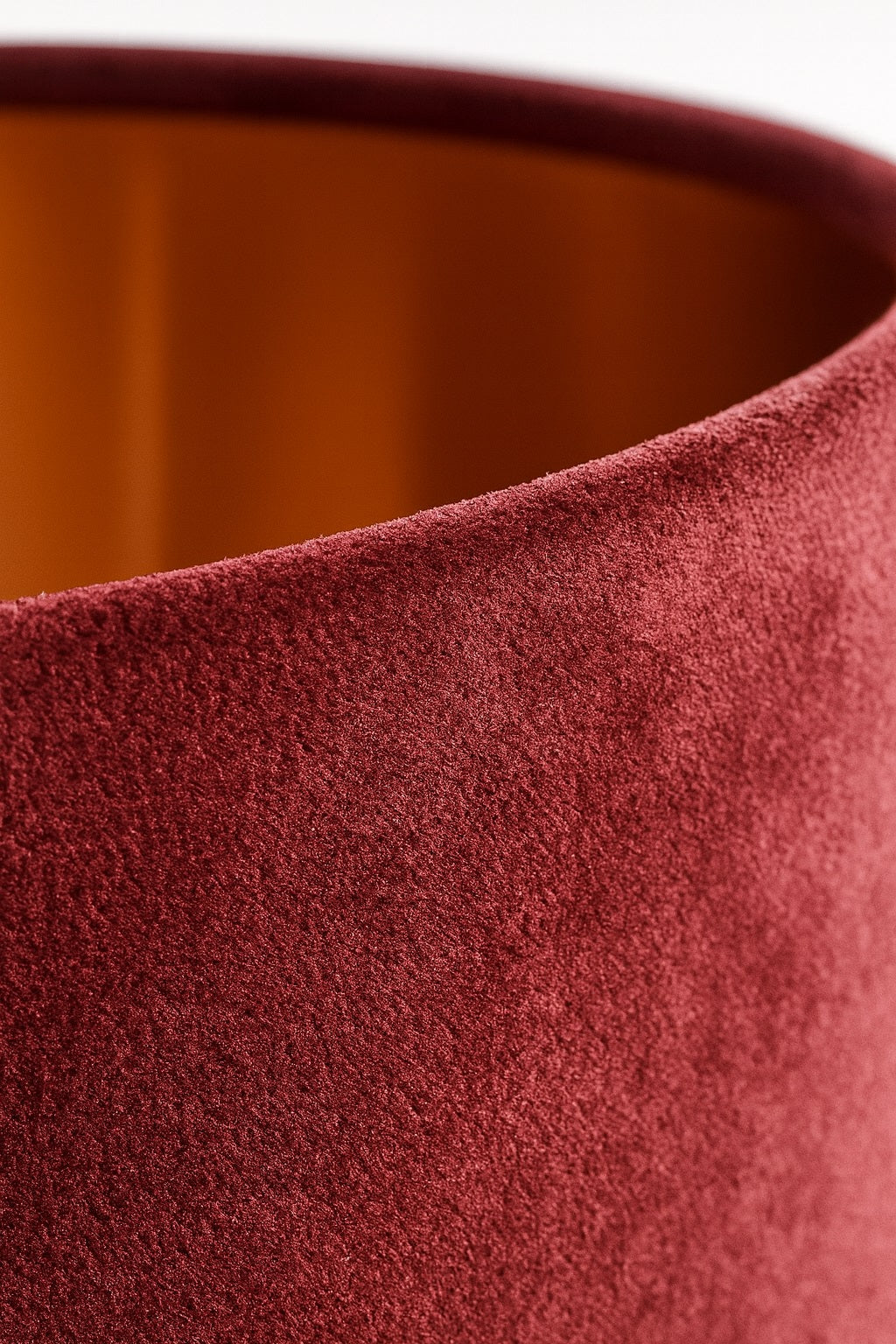 Abat-jour Tambour en velours - Aurubra