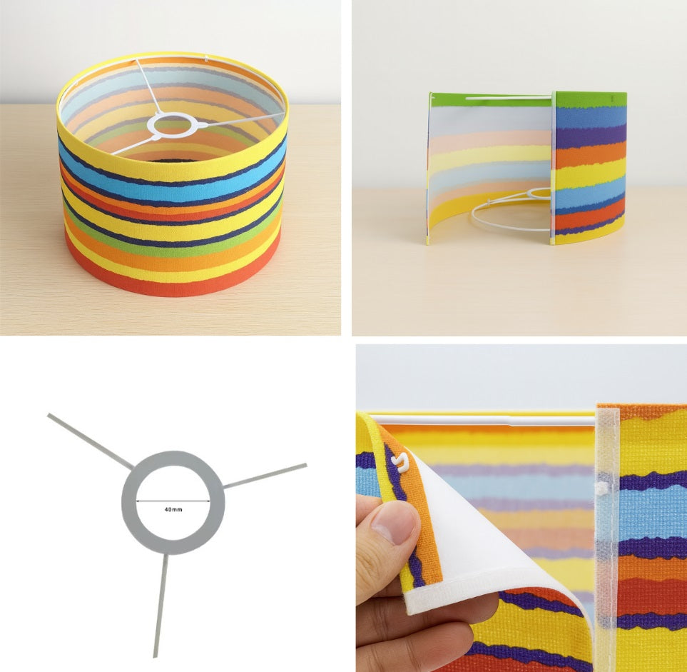 Abat-jour Tambour en tissu - Vibralis