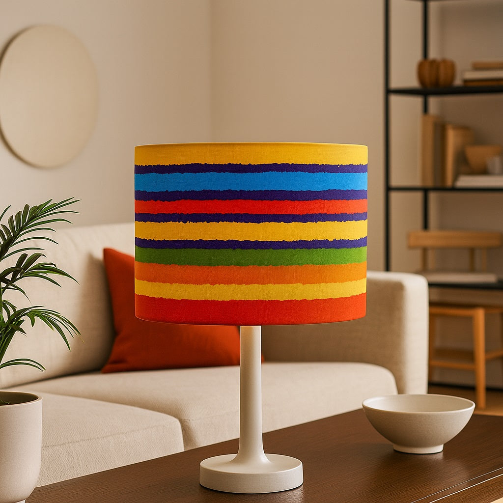 Abat-jour Tambour en tissu - Vibralis