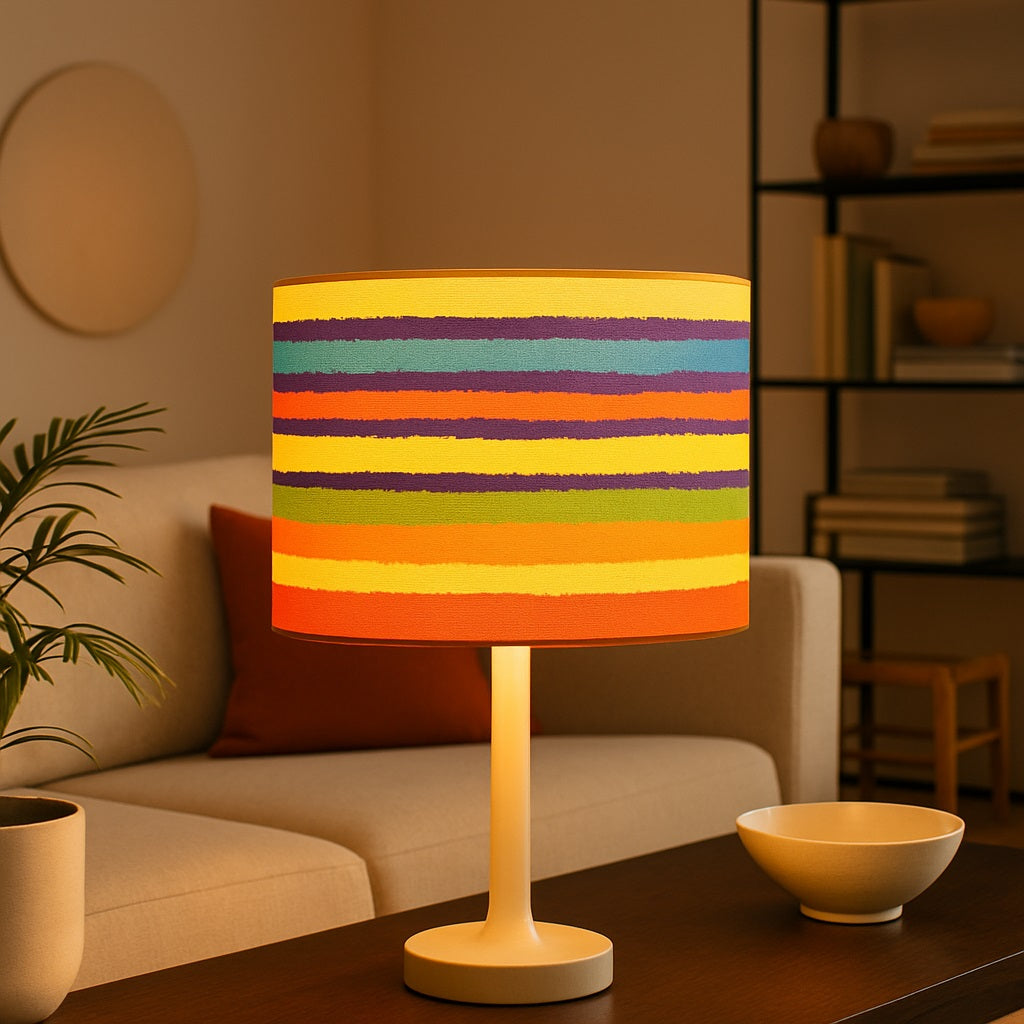 Abat-jour Tambour en tissu - Vibralis