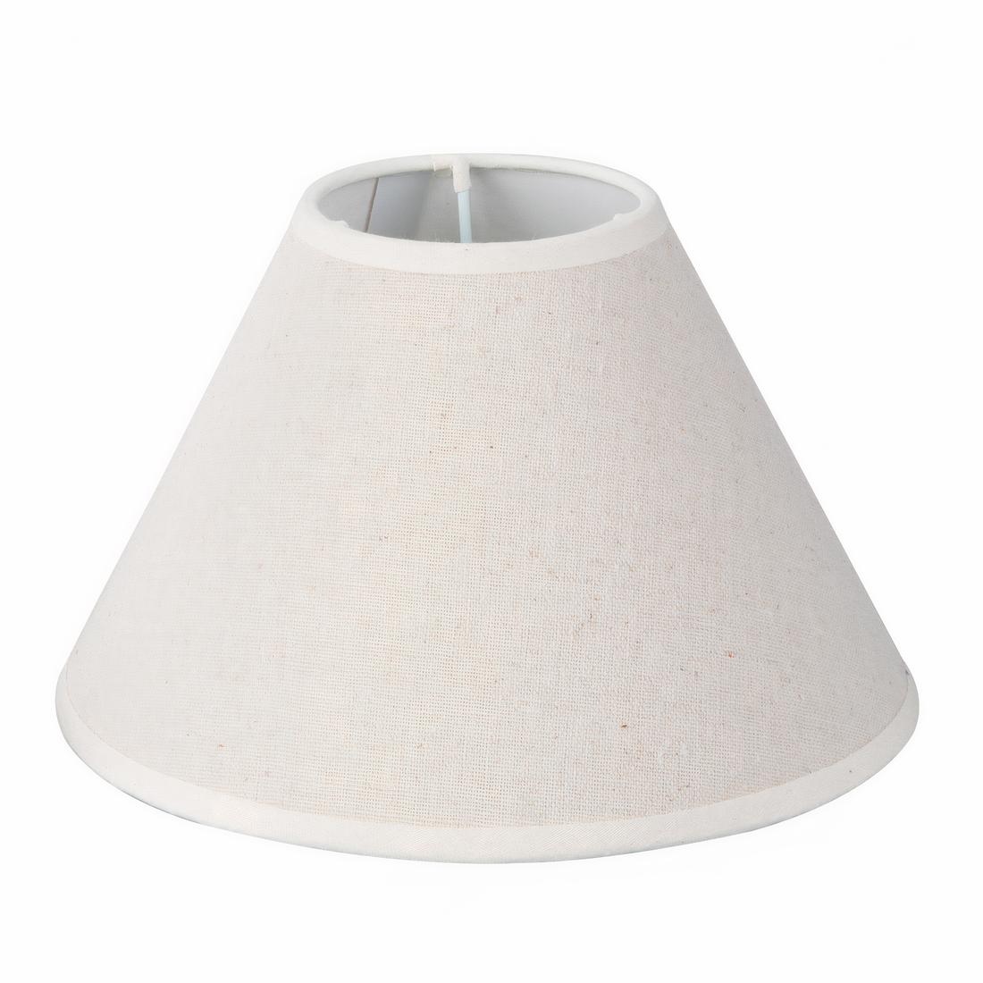Abat-jour en coton et en lin beige – Avelune