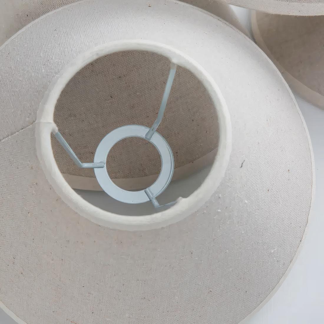 Abat-jour en coton et en lin beige – Avelune