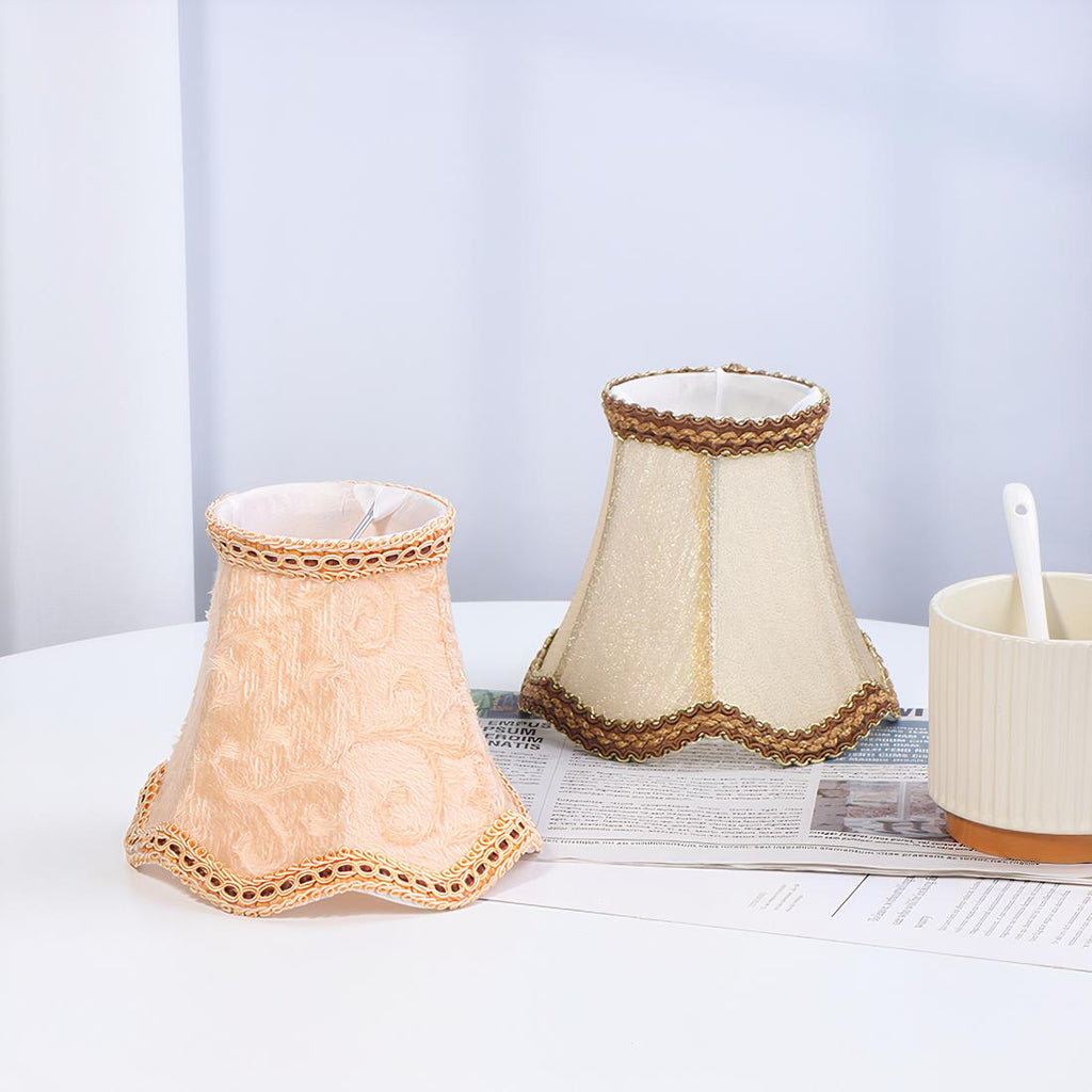 Abat-jour rétro en tissu jacquard – Séraline