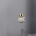 Valentina Suspension Luminaire Moderne LED Gris Fumé Verre Chambre - Neutralighting