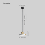Valentina Design LED Suspension Métal/Acrylique /Bois Salon - Neutralighting